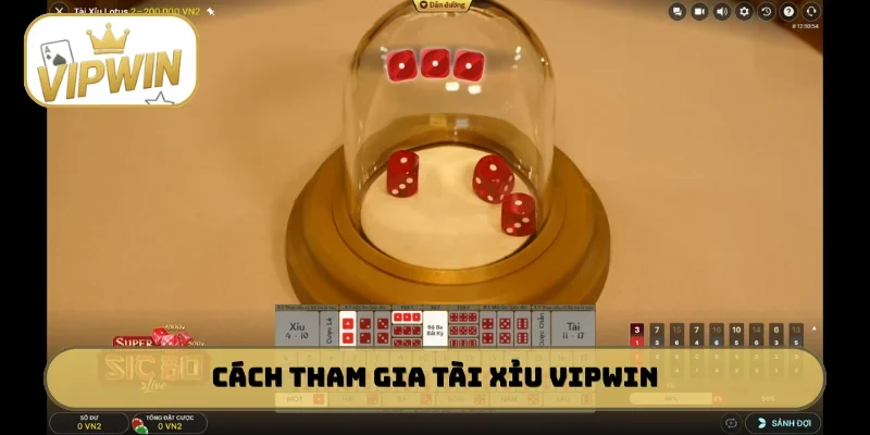 Cách tham gia Tài Xỉu VIPWIN cực dễ dàng