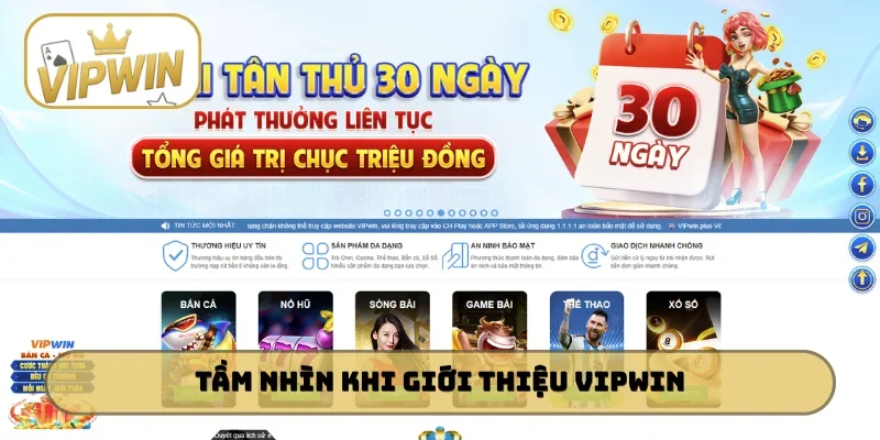 Tầm nhìn vượt trội khi giới thiệu VIPWIN