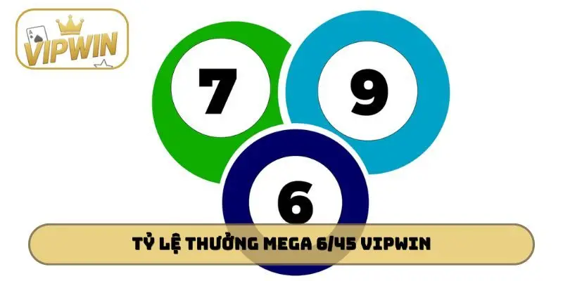 Tỷ lệ thưởng Mega 6/45 VIPWIN